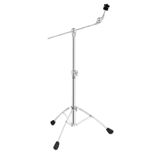Starfavor Cymbal Stand, Adjustable Height 22'-49' High Boom and Straight Combo, Single Braced with...