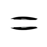 CYNWY Car Headlight Lamp Eyebrow for BMW 1 Series E81/E82/E87/E88 2008 2009 2010 2011 2012 2013,Headlight Eyelids Eyebrows Lid Front Lamp Brow Trim Lamp Decor Eyebrow Decoration Front Lamps Sticker
