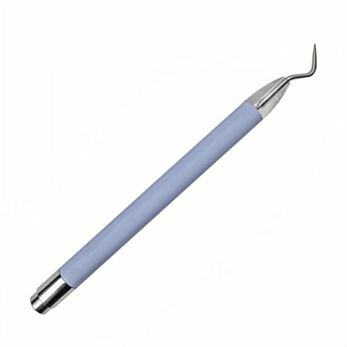 Corey-z 1 Pack LED Weeding Tools with Light Craft Hook with Light Weeding Pen for Vinyl with Strage Case for DIY Art Work Cutting Crafting Silhouettes Cameos (Purple)