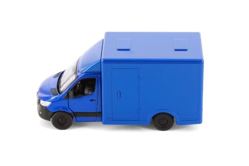 Image of Mayatra's Kins mart Mercedes-Benz Sprinter Model 1 /48 Scale Diecast Toy Car (Blue)