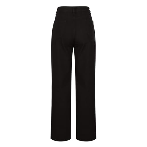 Akklian Y2k Cute Bow Jeans for Women Fairy Wide Leg Denim Pant Baggy Straight Leg Mid Rise Jeans Teen Girls Casual Streetwear4