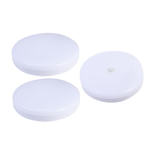 jojofuny 3 Piezas Sensor de luz plafones led plafón led home decor lampara quitamiedos decoracion hogar luz de techo llevada luz de techo de noche luz del sensor el plastico