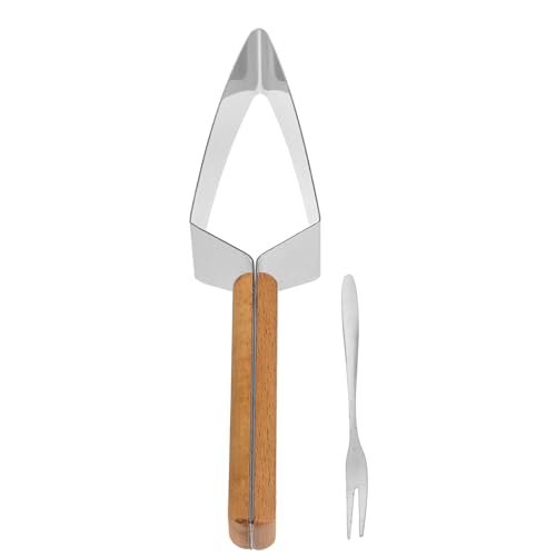 Cortador para sandía de acero inoxidable con mango de madera miniatura 1