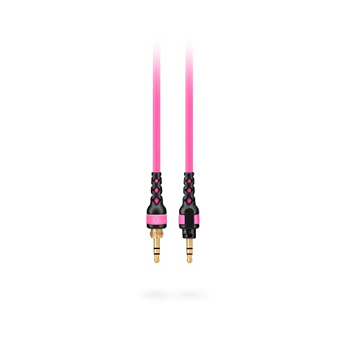 Cable de audio 3.5mm macho a macho 1.2m Rosa miniatura 1