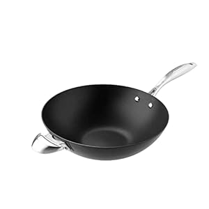 Scanpan Pro IQ 12.5” Wok – Easy-to-Use Nonstick Cookware – Dishwasher, Metal Utensil & Oven Safe – Made by Hand in Denmark