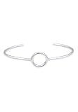 Basic Armreif mit Kreis Symbol im Minimal Look