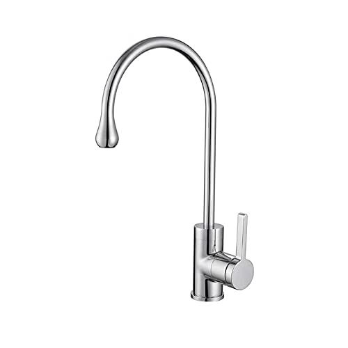 Rubinetti da cucina Spazzola Rubinetto for lavello da cucina in ottone dorato Miscelatore for lavello da cucina girevole a 360 Rubinetti for gru Rubinetto for lavello caldo e freddo Cocina Torne (Col