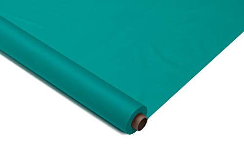 Exquisite Teal Plastic Table Roll #TOP13