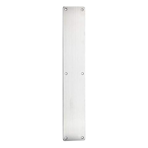 Satin Stainless Steel Door Finger Plate, 450x75mm Cover