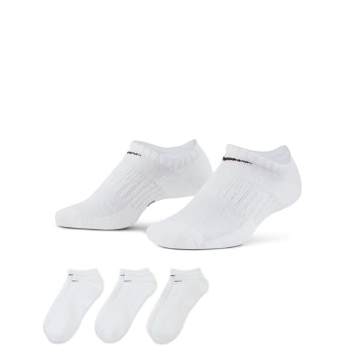 Image of Nike Unisex Adult Everyday Cushioned Training No-Show Socks (3-Pack) | Mens and Womens