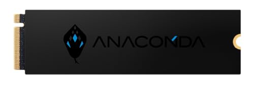 ANACOMDA i4x 1000GB(1TB) M.2 2280 PCIe Gen4x4 NVMe 1.4 3D TLC NANDtbV \bhXe[ghCu PS5ɍœK.SSDǂݎ葬x ő7000MB/b ݑx ő50