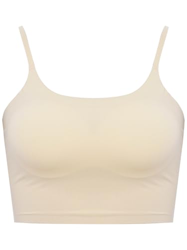 Girls Breathable Sports Training Bras Seamless Wireless Padded Camisole Athletic Fitness Vest3