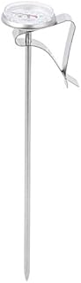 Instand Read Dial Thermometer, Milk Frothing Thermometer for Coffee Drinks,Chocolate Milk Foam, Adjustable Hanging Coffee Thermometer(Long)