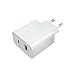 Xiaomi Mi 33 W Wall Charger (Type-A+ Type-C), Ladegerät für Smartphone und Notebook, kompatibel mit Apple Notebook und iPad, Dual Port, Weiß, italienische Version