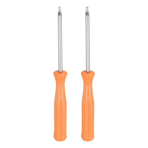 Image of sourcing map 2pcs Torx Screwdriver T8H 4" Length Carbon Steel Non-Magnetic Security Star 6 Point Head Precision Screw Driver with Non-Slip Handle for Appliances Repair Improvement, Yellow