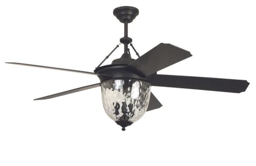 Knightsbridge - 5 Blade Ceiling Fan with Light Kit-26.5 Inches Tall and 52 Inches Wide by Litex - Used condition - Image 3