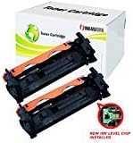 INK4WORK Compatible Replacement for HP CF217A 17A Toner Cartridge for LaserJet Pro M102a M102w M130a M130fn M130fw M130nw (Black, 2-Pack)