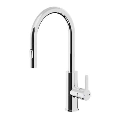 GoodHome Zanthe Mitigeur de cuisine chromé avec douchette extractible