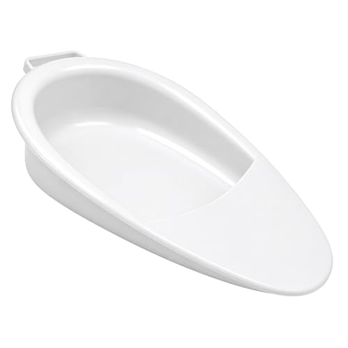 Bed Pan for Women and Men Portable Commode Toilet Spill Proof Wedge Design with Handle for Elderly and Disabled Adults Home Use