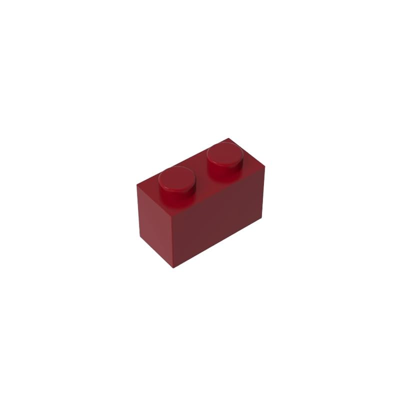 3004 Basic Bricks Brick 1x2 50 Pieces GDS-532 Compatible with Lego Building Blocks Color:Dark Red โ image 1