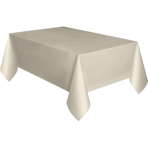 Concept4u Ivory Paper Square Table Cover 90 x 90cm - 2 Pack Disposable, Perfect for Baby Showers, Weddings, Birthdays, Holidays, Catering, Gift Tables