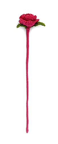 Handmade Crochet Flower Bookmark - Micro Floral Design for Planners and Books - Great Christmas Gift