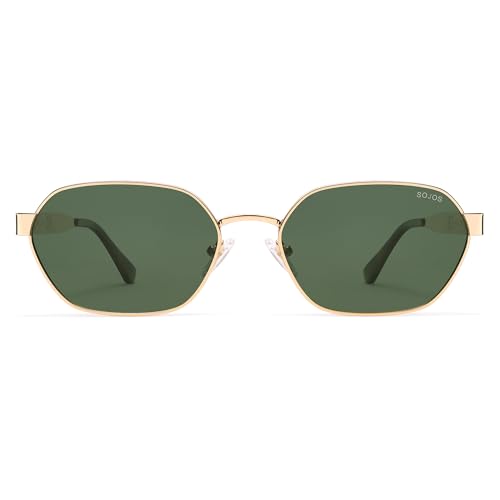 Image of SOJOS Trendy Polarized Hexagon Sunglasses Womens Mens SJ1238