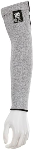 MCR Safety 9314D10 14" Long CPPT Level 2 10-Gauge Dyneema Sleeve with Gusset and Black Trim, 1-Sleeve