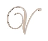 Jess and Jessica Wooden Letter V, Wooden Monogram Wall Hanging, Large Wooden Letters, Cursive Wood L