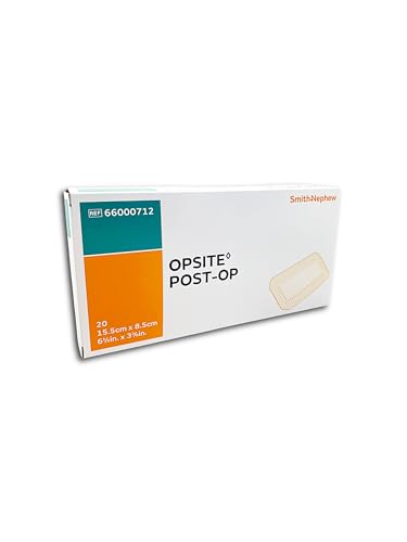 OPSITE Post-Operative Dressing 8.5X15.5CM (Pack of 20) - Vapour-Permeable Adhesive Film Dressing