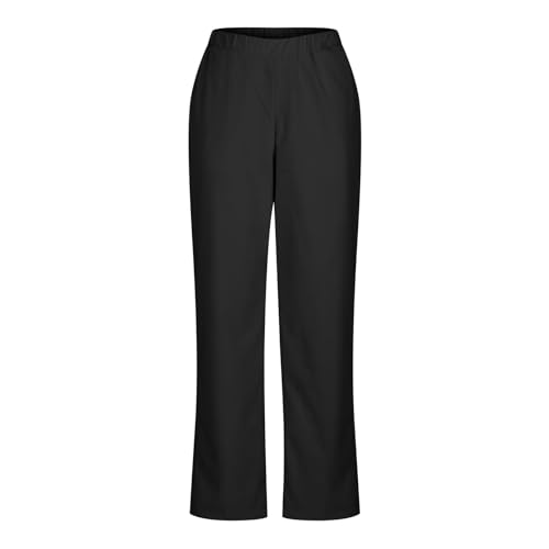 Casual Corduroy Pants for Women Solid Elastic High Waist Pants Loose Comfy Straight Leg Pants Loose Comfort Trousers3