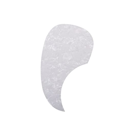 BESPORTBLE Style Self Adhesive Guitar Pickguard White Acoustic Guitar Protection Easy Installation Scratch Resistant