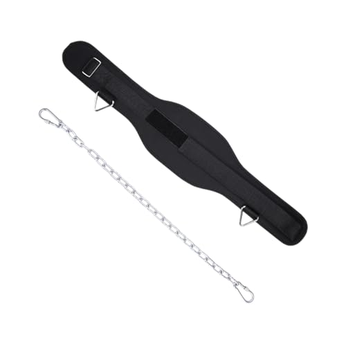 rockible Cinturón de inmersión para Levantar Pesas Cinturón de Pesas Cinturón de pulverización Cinturón de inmersión para Squats de elevación de, 294g con Cadena
