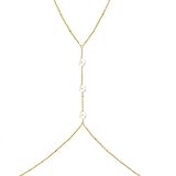 Diseño de moda: cadena de cuerpo monótona y elegante, resaltando su curva femenina. Este collar de mujer sexy puede embellecer la forma de tu cuerpo de manera más sexy y encantadora te hará lucir más única, si extrañas esta cadena de cuerpo, es realmente una lástima.