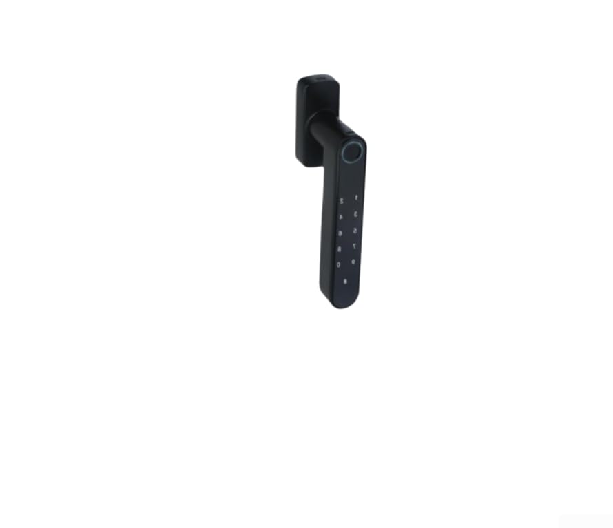 Cerradura de ventana de huellas dactilares para seguridad infantil con contraseña clave, control de aplicación, montaje sin taladro, seguridad en el hogar, dispositivo de aleación de zinc