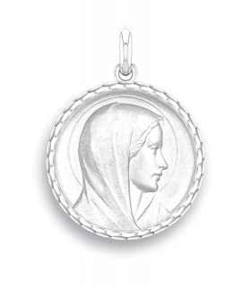 Médaille Vierge Annonciation Argent 925 évitez les allergies avec ce bijou hypoallergénique