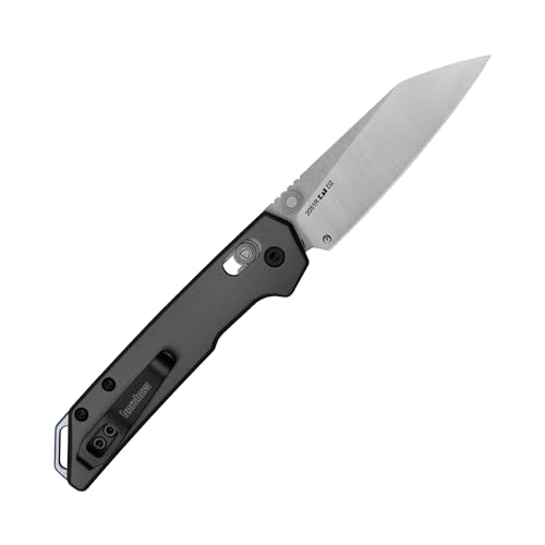 Image of Kershaw Mini Iridium Folding Pocket Knife, 3 inch D2 Steel Blade, DuraLock, Aluminum Handle, Pocketclip