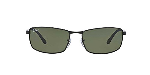 Image of Ray-Ban mens Rb3498 Rectangular Sunglasses