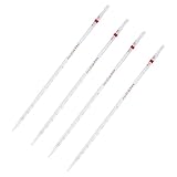 IMIKEYA 4 pièces Pipettes Verre Graduées Tubes Mesureurs Borosilicate pour de Liquides L...