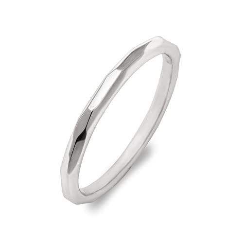 LEGAN (レガン) ホワイトゴールド リング 14号 K10WG 結婚指輪 指輪 マリッジリング レディース 日本国内製