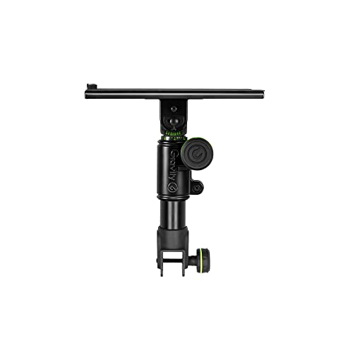 Gravity FT 01 MT B - Flexible Studio-Monitorablage für DJ Tisch (Paar), Anpassbare Studio-Monitorhalterung, schwarz