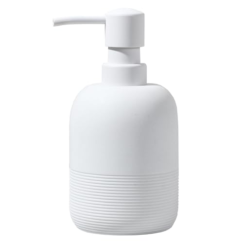 GalDal Dispensador de jabón Blanco, dispensador de loción de jabón de Manos para encimera de baño, dispensador de jabón para Fregadero de Cocina.