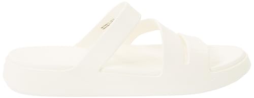 Crocs Women Slide,Getaway Patent Strappy,Chalk,6 UK Women - Image 3