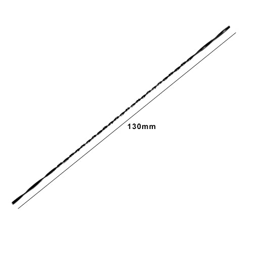 48pcs 130mm Spiral Scroll Saw Blades Hand Fret Coping Saw Blade for Wood Cutting(MSSB04 TPI37)