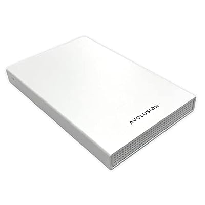Avolusion HD250U3-WH 1TB USB 3.0 Portable External Gaming Hard Drive - White (for PS5, Pre-Formatted)