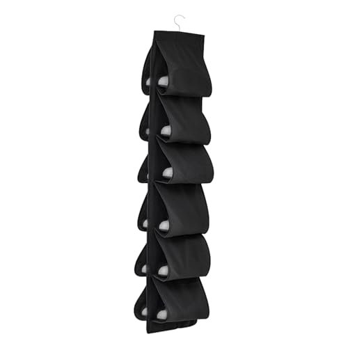 VOSSOT Rangement Chaussures Suspendu 12 Poches Porte Chaussures Pliable, Range-Chaussures Gain de...