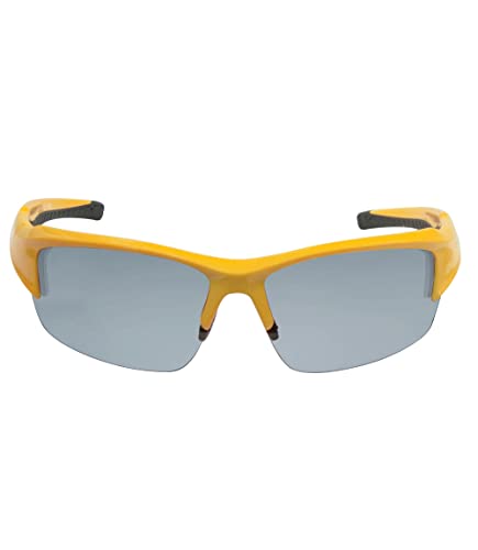 Abyss22 Sports Sunglasses for Men and Women, Adjustable Nose Pads, TR90 Frame, UV Protection, for Golfing, Running, Cycling (Yellow)