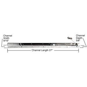 C.R. LAURENCE FA2650 CRL 27" Window Channel Balance; 2650 or 26E