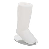 QUMIIRITY 1個 プラスチック足金型 ベビーソックスシューズサポート クリアシューズディスプレイ ベビーソックスディスプレイ 幼児の足 の足のブーティースタンド の足型 白い