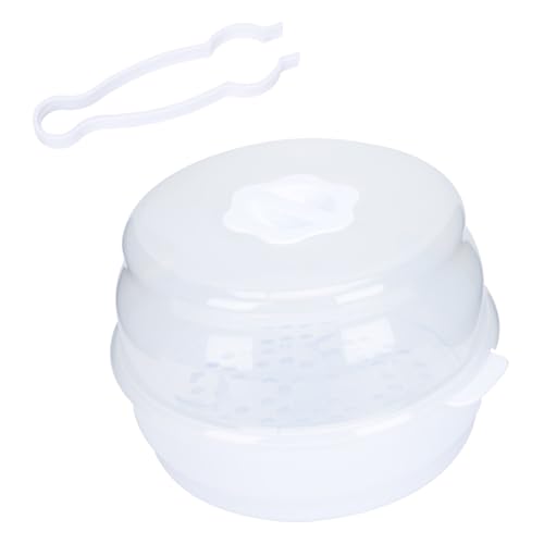 FUNOMOCYA Caja Esterilizadora para Biberones de Resistente para Microondas con Protectora Portátil y Ligera para Almacenamiento y Secado de Biberones Utensilios y Productos Infantiles Uso